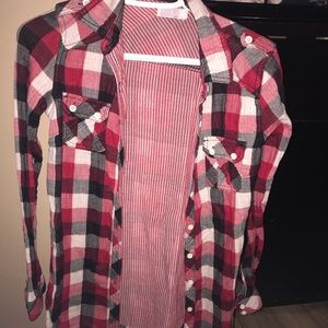 Ardene Plaid Button up